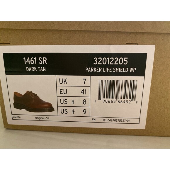 Dr Martens 1461 SR Brown Lace Parker Life Shield WP Leather 9W/8M SoftWair NEW main image 12